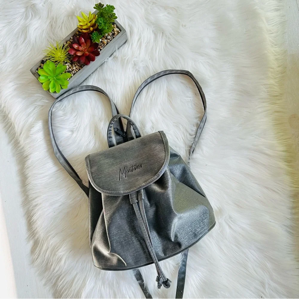 NWOT Montana Silver Flap Mini Backpack Shoulder Bag